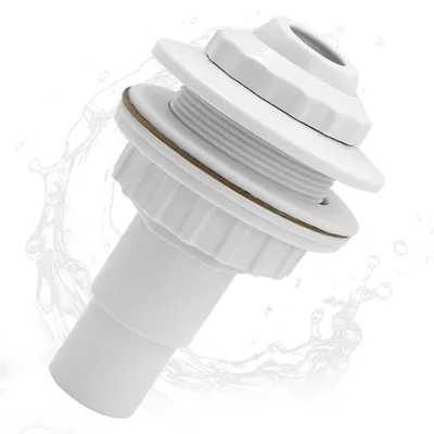 Produktbild von Pool Einlaufdüse verstellbar 32 mm für Aufstellbecken mit Schwenkkopf, Schlauchtülle 32/38 mm, inkl. Dichtungen & Adapter