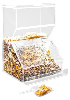 Acryl-Dispenser für Müsli, 25,5x20,5x36 cm, transparent