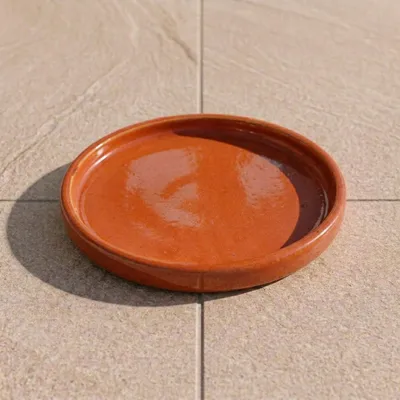 Zdjęcie produktu dla Podstawka pod doniczkę ceramiczna Provencelia Jasnoróżowy, Ø35 cm x H5 cm, mrozoodporna