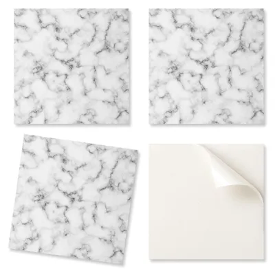 Produktbild von Dekorative PVC-Wandfliesen mit Marmoroptik und Adern, 4 x 50 x 50 cm