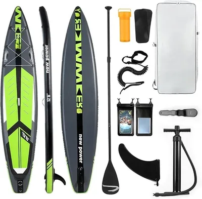 Imagen del producto de Tabla de paddle surf inflable de 380 cm, capacidad de carga: 140 kg