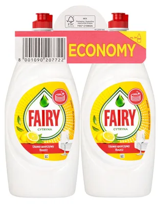 Obrázek produktu pro Fairy, Płyn do mycia naczyń, Lemon, 2x900 ml