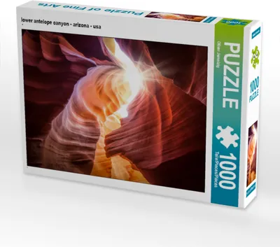 Produktbild von CALVENDO Puzzle lower antelope canyon - arizona - usa | 1000 Teile Lege-Größe 64x48cm Foto-Puzzle für glückliche Stunden