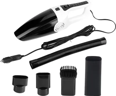 Produktbild von 12V 3600Pa Auto-Staubsauger, tragbar, handlich, Nass-/Trockensauger, Staubfänger,7th Generation Wired White