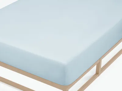 Produktbild von biberna Sleep & Protect 0077145 Feinjersey Spannbetttuch color: hellblau, size: 1x 90x190 cm - 100x200 cm