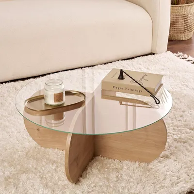 Produktbild von Cugnoli - Couchtisch, 75x75x35h cm Braun Eiche, Rund