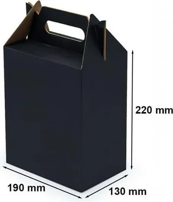 Zdjęcie produktu dla Pudełko z uchwytem F217 190x130x220mm czarne