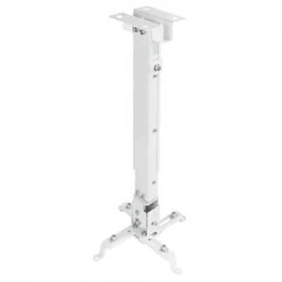 Zdjęcie produktu dla TooQ PJ2012T-W, Sufit, 20 kg, Biały, Ręczny, 130 - 650 mm, -15 - 15°