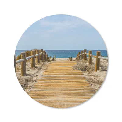 Produktbild von MuchoWow® Mauspad Mousepad Strand - Meer - Weg 20x20 cm - Mousepads - Maus Mat - Pad - Mausunterlage - Schreibtischmatte