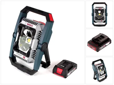 Image de Lampe sans fil Bosch GLI 18V-2200 C 18 V 2200 lm Bluetooth (0601446501) + 1 batterie 2,0 Ah - sans chargeur