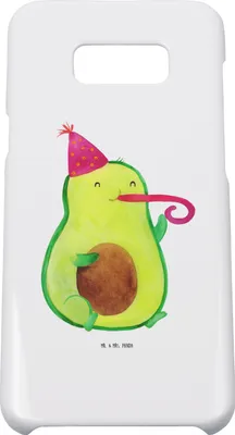 Produktbild von Mr. & Mrs. Panda Samsung Galaxy S8 plus Handyhülle  Avocado Feier - Weiß - Geschenk, Gute Laune, Geburtstag, Party, Hülle, Handy Case, Cover, Feierlichkeit