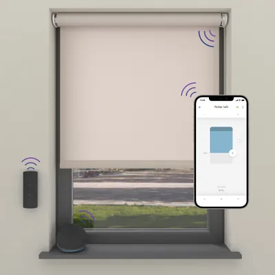 Produktbild von Cocoon Home Elektrisches Rollo 115190 - Lichtdurchlässig - Smart - Sand