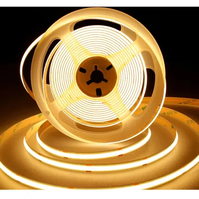 Produktbild von 10m COB LED Streifen DC 24V LED Strips mit 480 LEDs 8mm breite Warmweiß-Retro 1800K