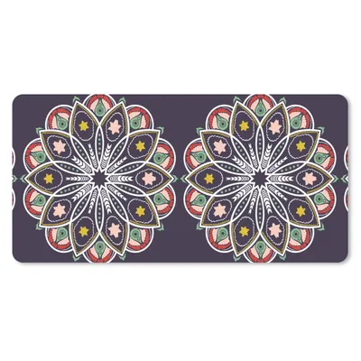 Produktbild von MuchoWow® Schreibtischunterlage Mandala - Stern - Entwurf 80x40 cm - XXL Mauspad - Gaming Mauspad