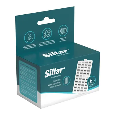 Obrázek produktu pro Sillar 6x vzduchový filtr do chladničky pro Whirlpool ANT001 Side by Side, antibakteriální