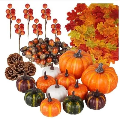 Productafbeelding van Herfstdecoratie Set met Servetten en Lantaarns