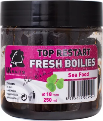 Zdjęcie produktu dla LK Baits boilie v dipu Fresh Boilie TopRestart Sea Food 250ml 47030402