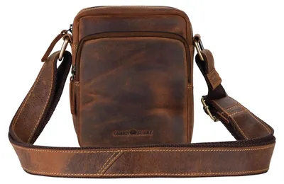 Produktbild von GREENBURRY Leder Umhängetasche Vintage Travel - 1 Crossbody Bag Brown braun