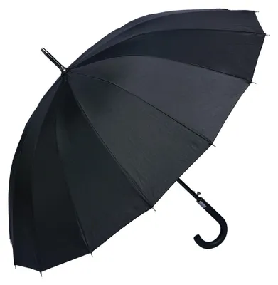 Produktbild von Clayre & Eef Erwachsenen-Regenschirm 60 cm Schwarz Kunststoff