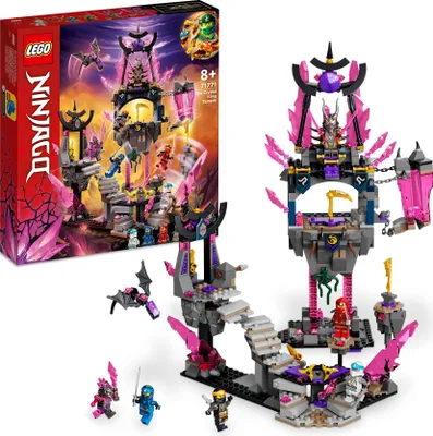 Produktbild von LEGO 71771 NINJAGO Der Tempel des Kristallkönigs, Spielset mit Minifiguren Cole, Zane, Kai und Jay, Action-Spielzeug für Kinder ab 8 Jahre