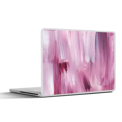 Produktbild von MuchoWow® Laptop Aufkleber Sticker Cover Farben - Farbe - Rosa 30x22 cm - Laptop-Sticker