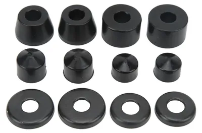 Produktbild von Skateboard-Stoßdämpfer, PU, schwarz, hochelastische Halterung, stoßfestes Pad für Longboard