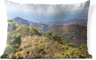 Produktbild von MuchoWow® Outdoor Kissen - Spanien - Meer - Berge - 60x40 cm - Wetterfest - Lounge Kissen - Zierkissen - Kissen für Innenräume