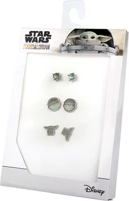 Produktbild von Peers Hardy - Zestaw Kolczyków Star Wars Baby Yoda, 3 pary biżuterii tematycznej