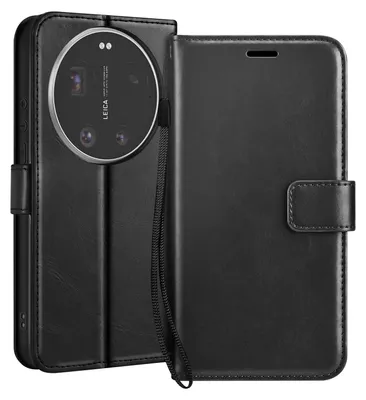 Obrázok produktu pre Mayaxess, puzdro Xiaomi 17 Ultra Wallet s remienkom a funkciou stojana, čierne
