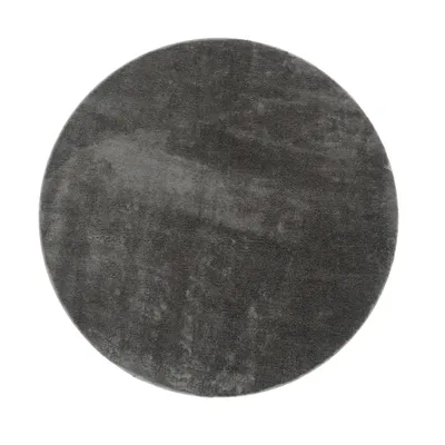 Produktbild von Teppich Rund Wohnzimmer Kurzflor Modern Flauschig Waschbar Einfarbig Rutschfest Grösse 160 cm Rund