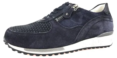 Image de Waldläufer Jule : Chaussures de sport pour femmes, lacets, style décontracté, couleur bleue