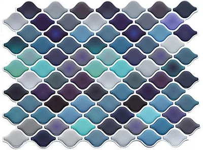 Obrázek produktu pro CANDeal samolepicí samolepky na zeď pro kuchyň koupelnu domácí dekorace, epoxidové kuchyňské tepelně odolné samolepky na dlaždice, 25 cm x 21,3 cm balení 6 kusů