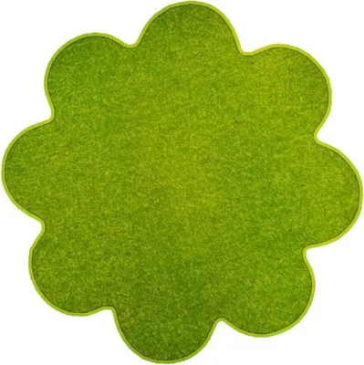Zdjęcie produktu dla 120x120 kwiat cm Kawałek dywanu Eton zielony kwiat