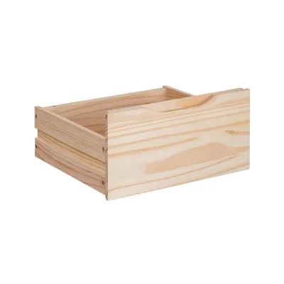 Immagine prodotto di Cassetto da incasso in legno massello per scaffale cubico Kubik