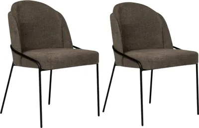 Produktbild von 2er-Set Esszimmerstühle Fjord - Taupe