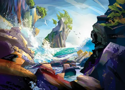 Produktbild von Cobble Hill Coastal Waves, 1000 Stück(e)
