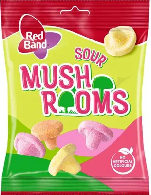 Produktbild von Red Band Sour Mushrooms 100g