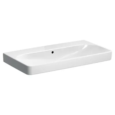 Produktbild von Geberit Waschtisch SMYLE 900 x 480 mm, ohne Hahnloch, mit Überlauf weiß