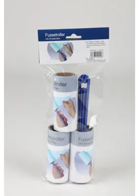 Image de 24x rouleau anti-peluche 2 rouleaux de rechange poils animaux de compagnie vêtements brosse enlève chien
