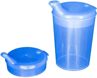 Produktbild von NITRAS Schnabelbecherset - Polypropylen - 250ml - 50 Becher - blau