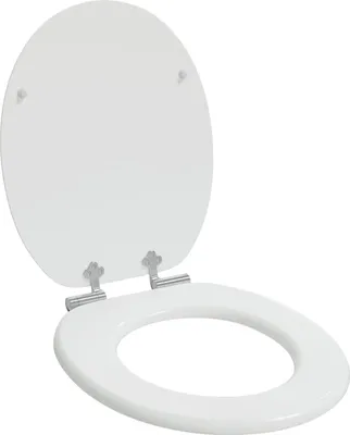Immagine prodotto di Sedile per toilette con chiusura morbida Bianco 44 x 38 cm
