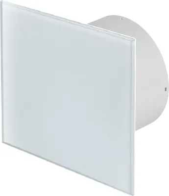 Produktbild von Wohnraumlüfter Lüfter Badlüfter Deckenlüfter Ventilator Badventilator Glas Ø 100 mm weiß Standard weiß matt gerade