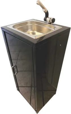 Produktbild von Mobiles Spülbecken Waschbecken Spüle Handwaschbecken Schwarz inkl. Zubehör