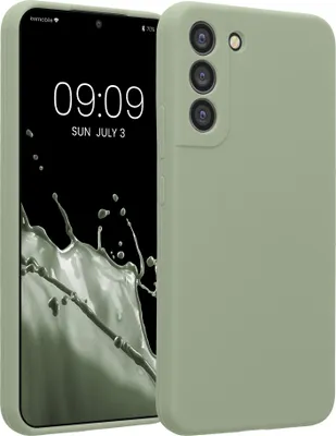 Produktbild von kwmobile Handyhülle kompatibel mit Samsung Galaxy S22 Plus Hülle - gummierte Handy Case aus Silikon in Graugrün