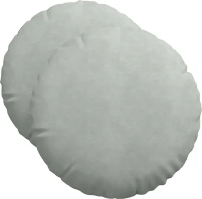 Immagine prodotto di Cuscini da seduta vidaXL, 2 pezzi, grigio chiaro, Ø 50 x 19 cm, velluto