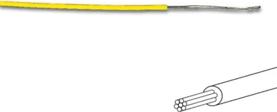 Obrázek produktu pro Zapojovací drát - Ø 1,4 Mm - 0,2 Mm² - Vícežilový - žlutý