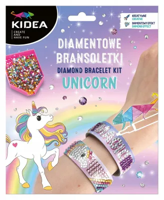 Produktbild von KIDEA CREATIVE SET Diamant-Einhorn-Armbänder für Mädchen