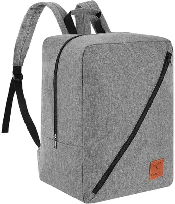 Produktbild von Granori Handgepäck Rucksack 40x30x25 cm ideal als Reisetasche für Flüge mit z. B. Eurowings in grau