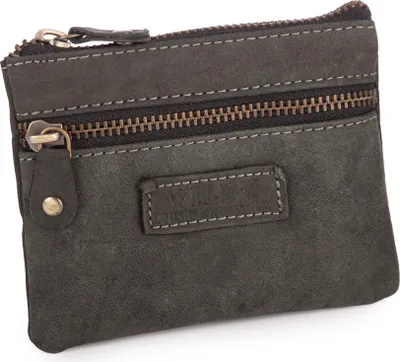 Zdjęcie produktu dla Etui saszetka pokrowiec na klucze ze skóry naturalnej w stylu vintage czarny