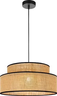 Produktbild von FKL DESIGN Home Deco Hängelampe Schwarz Braun Beleuchtung Hängeleuchte aus Serie BE110-H-BSB (Schwarz, Braun)